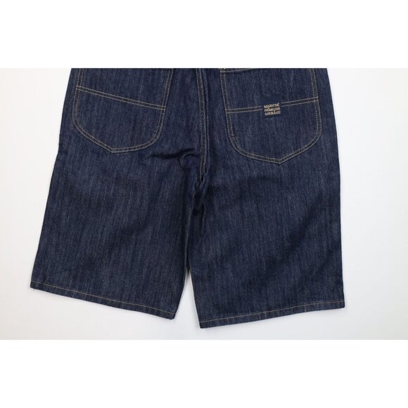 Deadstock Vintage 90s Marithe Francois Girbaud Mens 31 Baggy Denim Jean Shorts - Picture 10 of 11